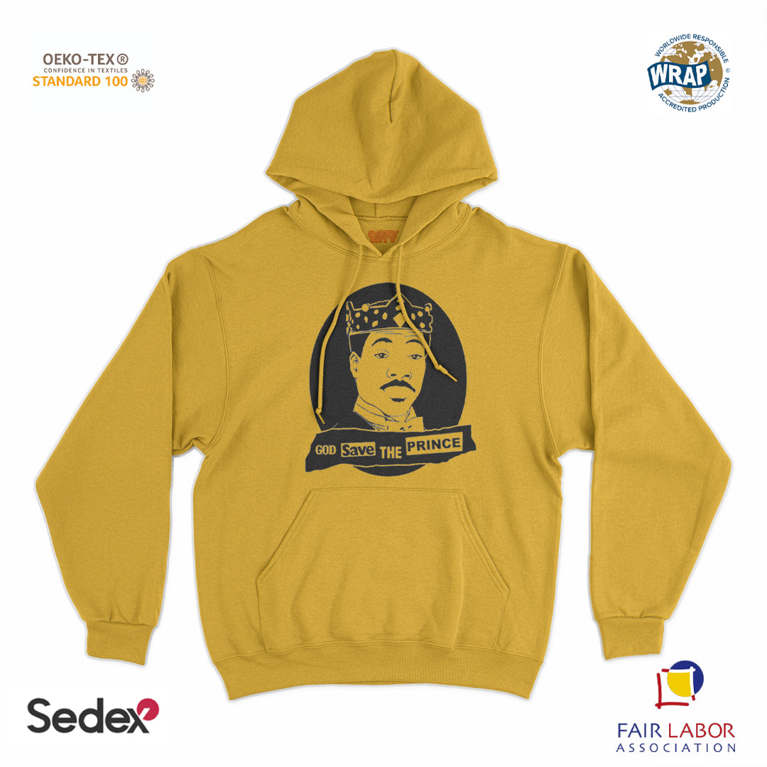 felpa_cappuccio cappuccio unisex- good save the prince zamunda
