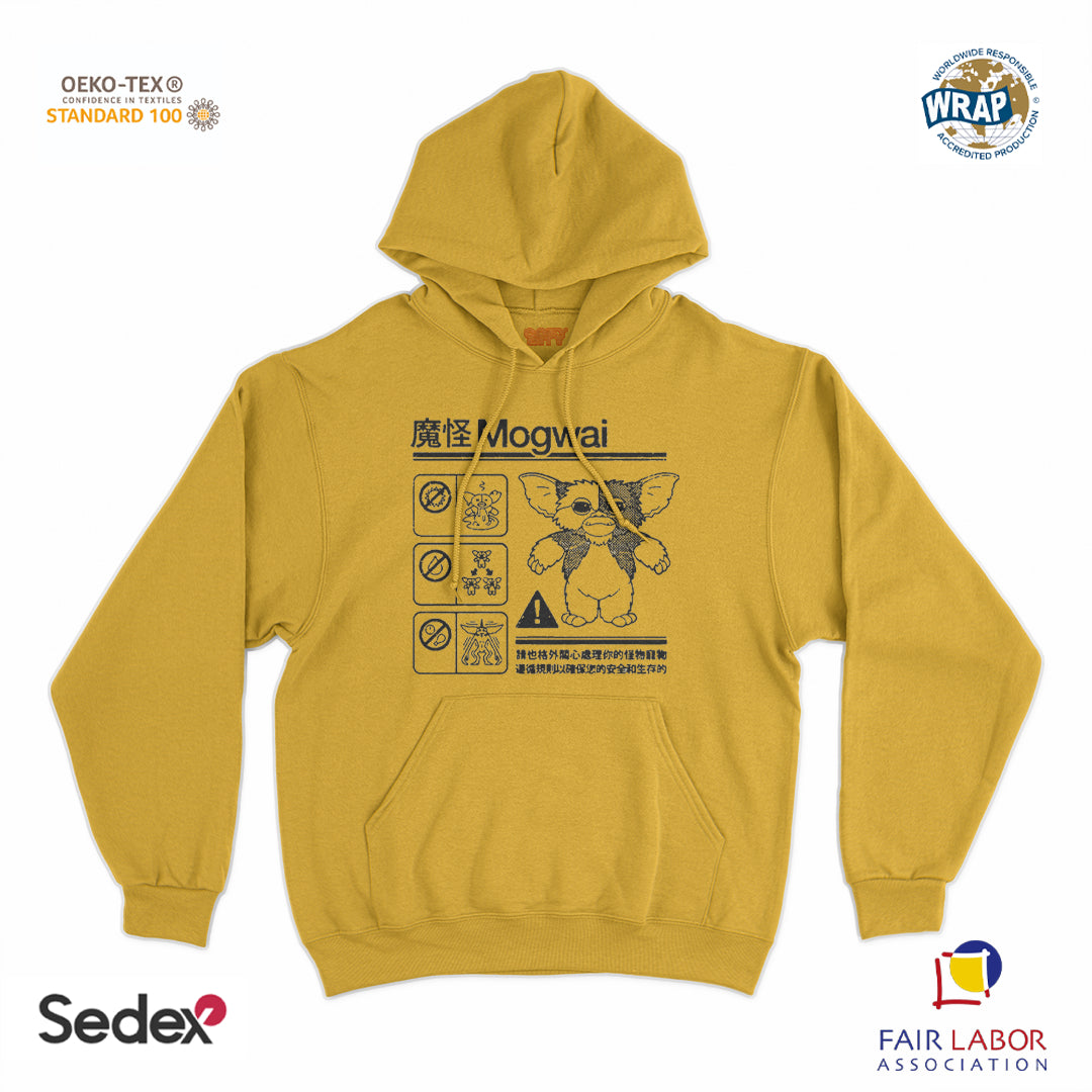 felpa_cappuccio cappuccio unisex- mogwai istruzioni per uso