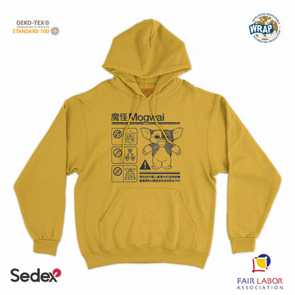 felpa_cappuccio cappuccio unisex- mogwai istruzioni per uso