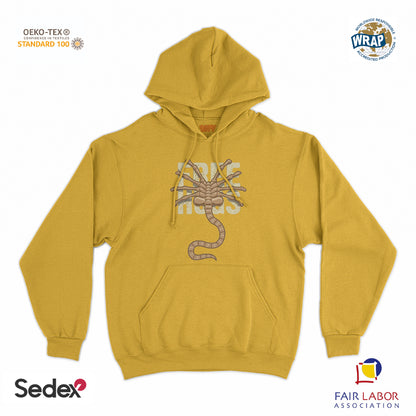 felpa_cappuccio cappuccio unisex- alien free hugs