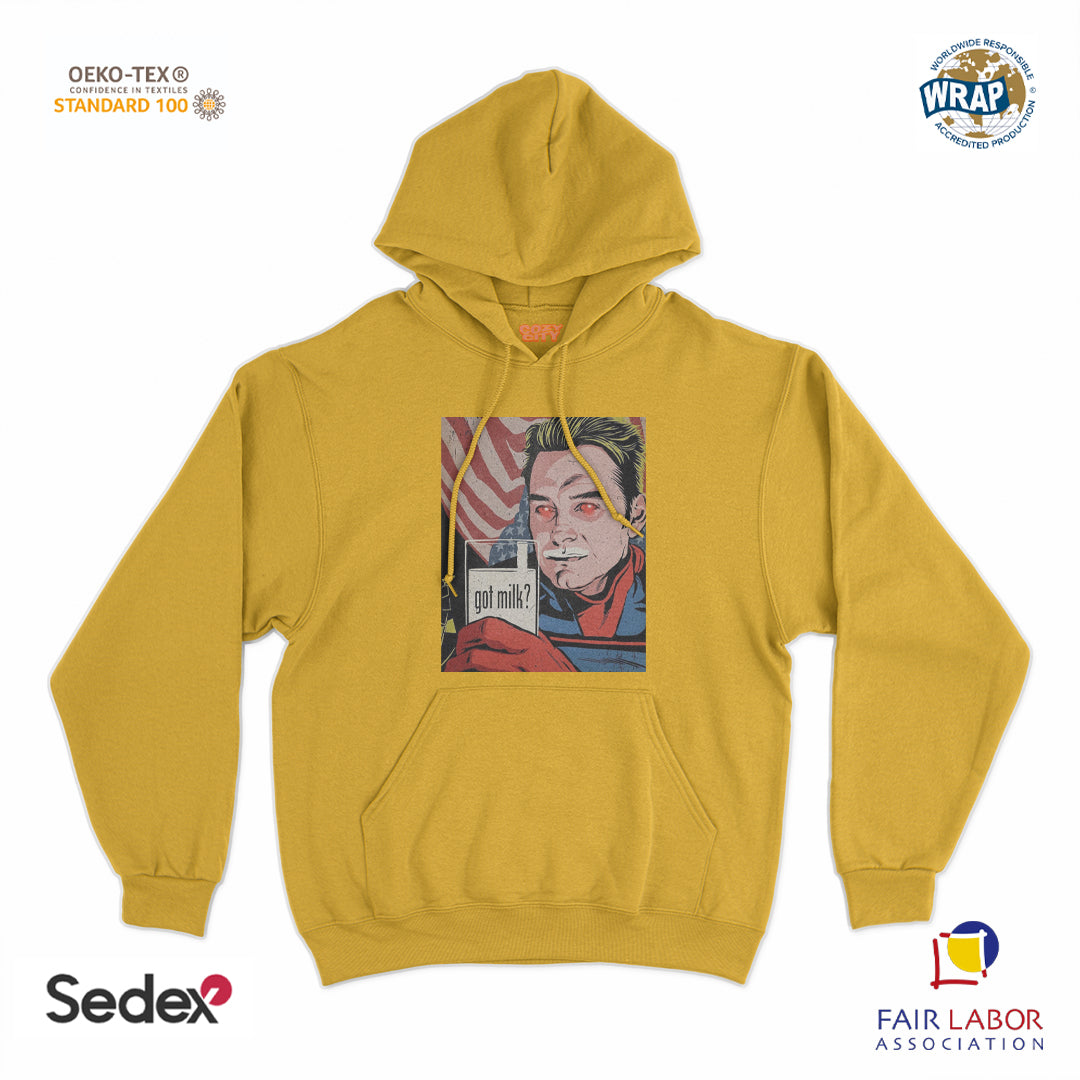 felpa_cappuccio cappuccio unisex- go milk eroe