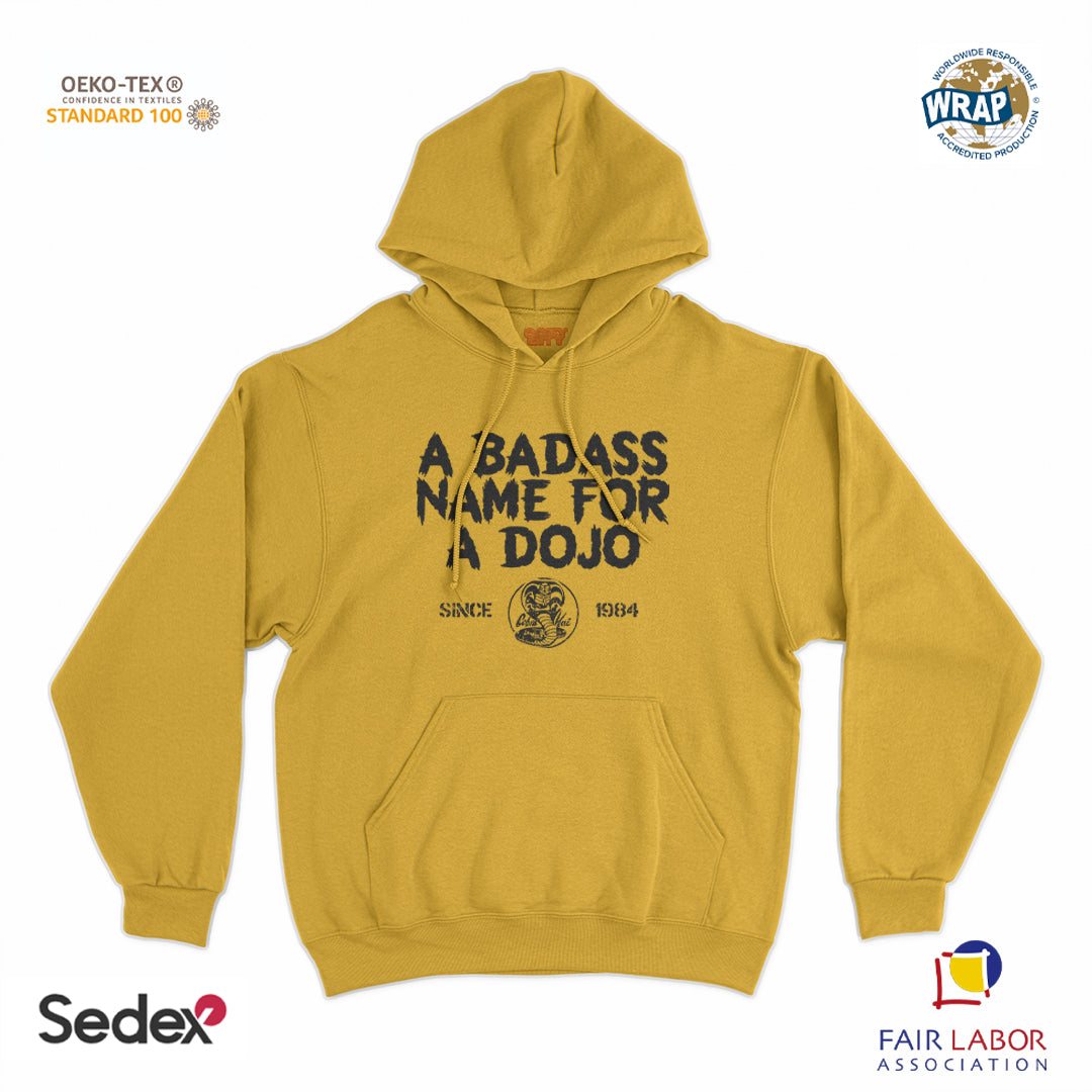 felpa_cappuccio cappuccio unisex- a bad ass name for a dojo