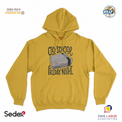 felpa_cappuccio cappuccio unisex- old school friday night