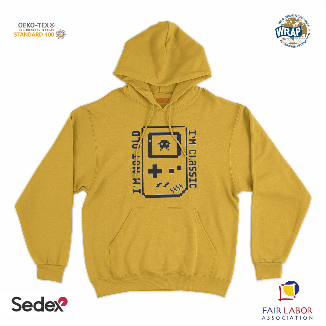 felpa_cappuccio cappuccio unisex- i m not old i m classic