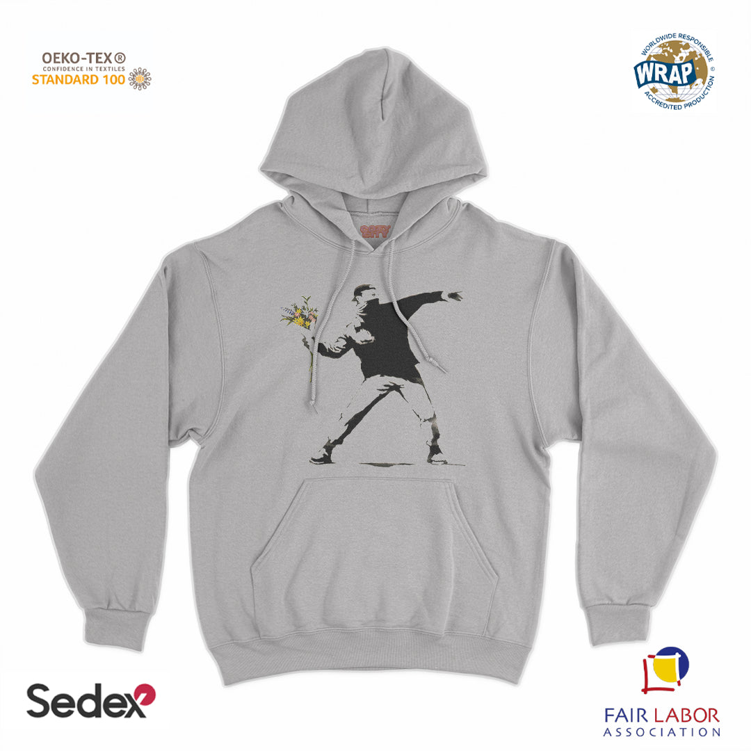 felpa_cappuccio cappuccio unisex- banksy lanciatore