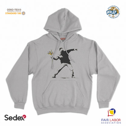 felpa_cappuccio cappuccio unisex- banksy lanciatore