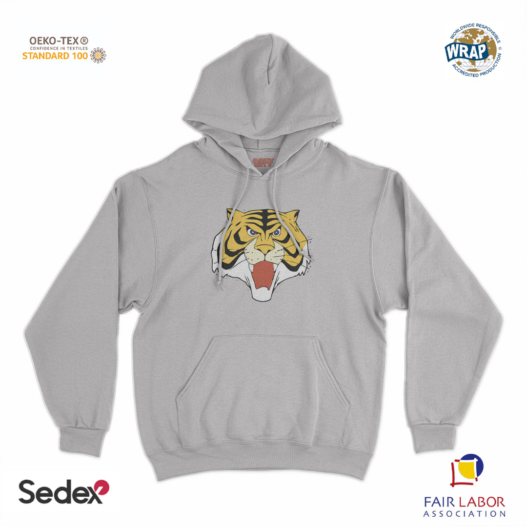 felpa_cappuccio cappuccio unisex- tigre manga