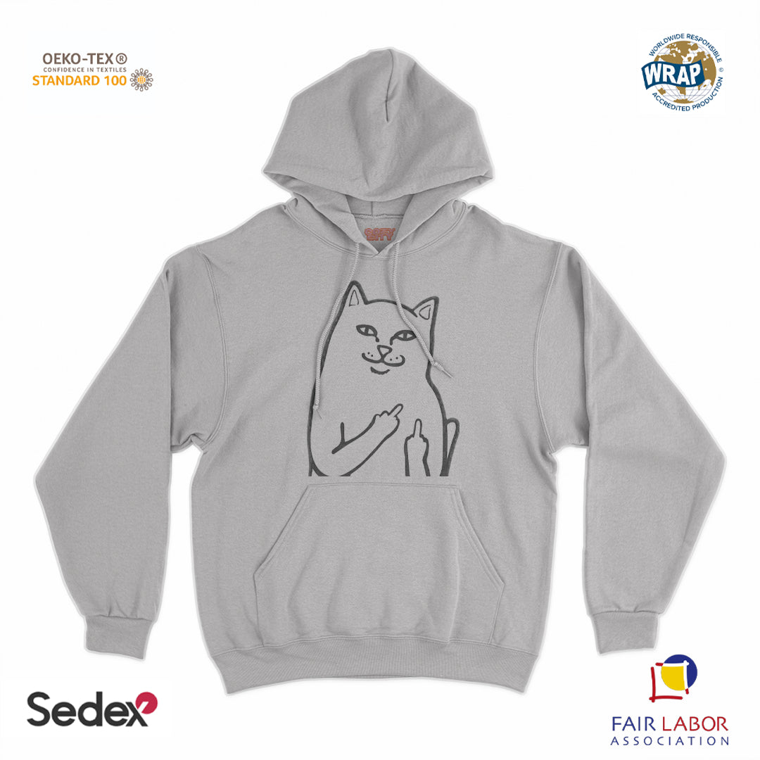 felpa_cappuccio cappuccio unisex- gatto fuck
