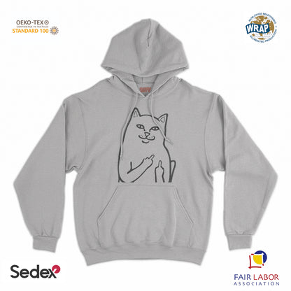 felpa_cappuccio cappuccio unisex- gatto fuck