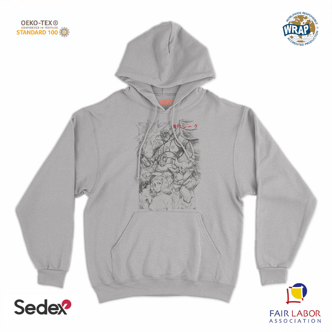 felpa_cappuccio cappuccio unisex- robottone acciaio
