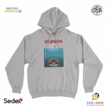 felpa_cappuccio cappuccio unisex- squalo clown