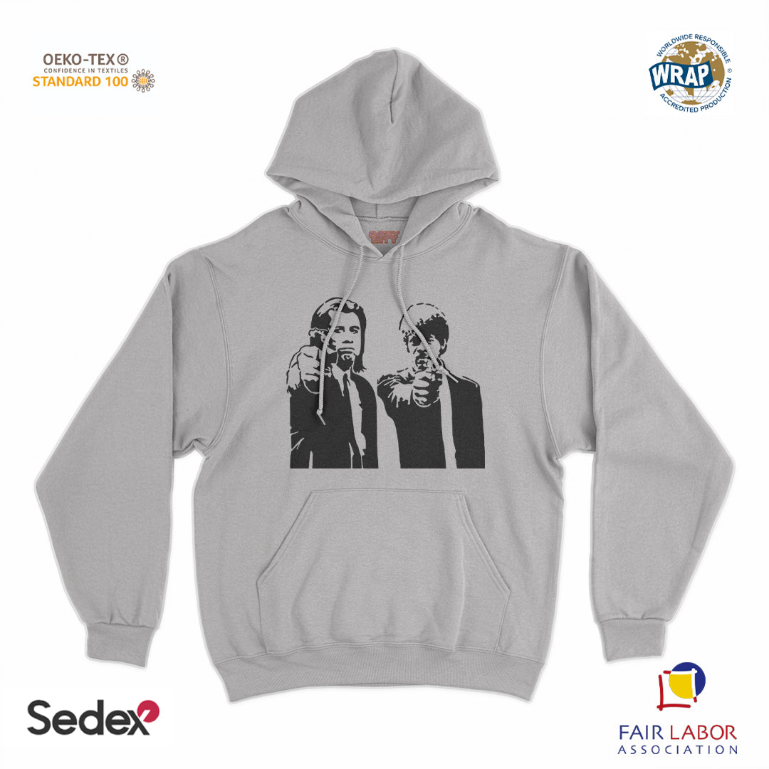 felpa_cappuccio cappuccio unisex- pulp fiction sagoma