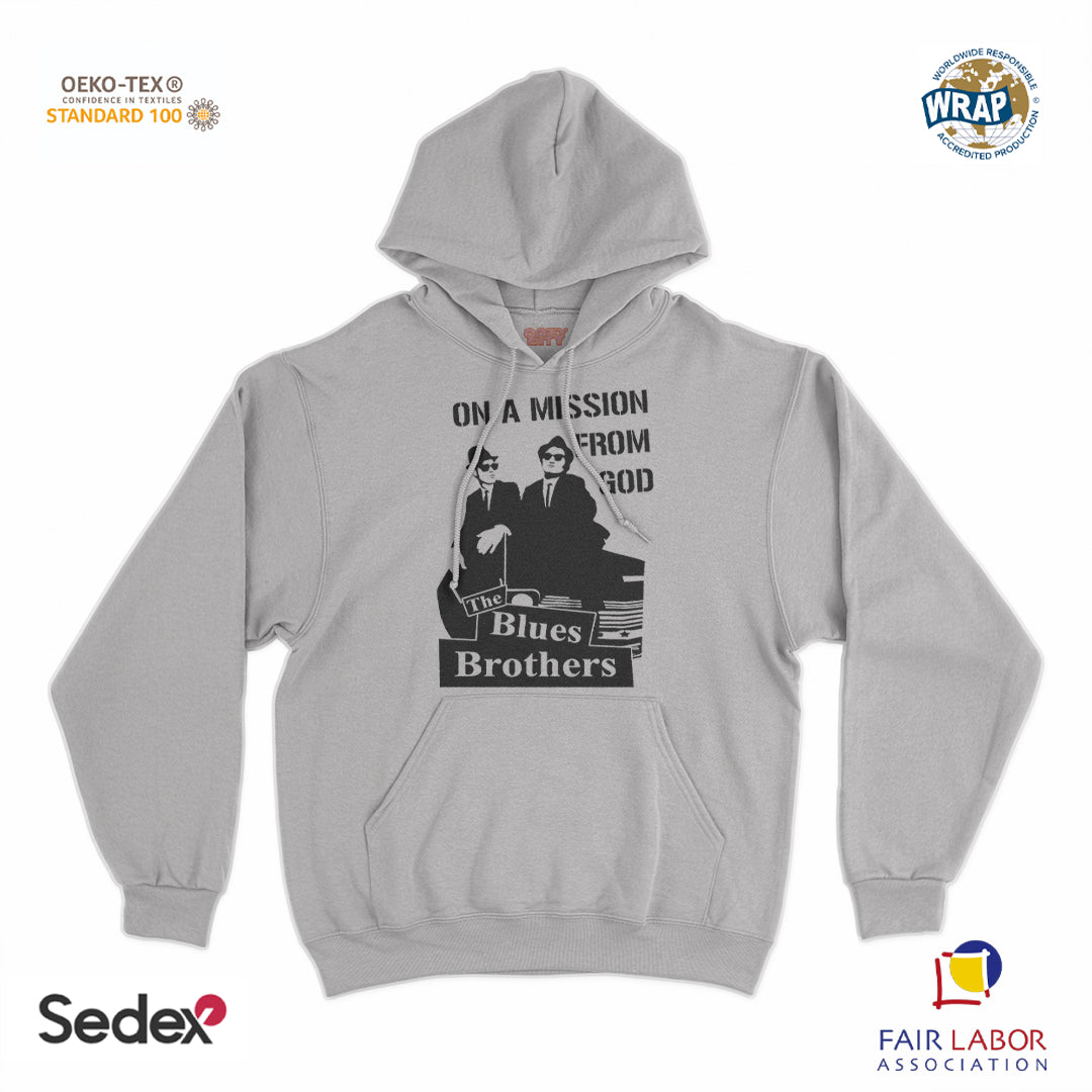 felpa_cappuccio cappuccio unisex- brothers on a mission from god
