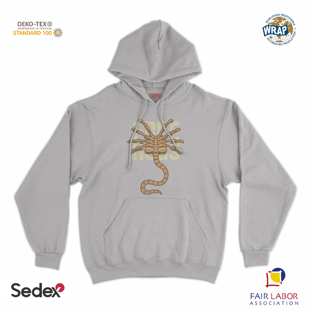 felpa_cappuccio cappuccio unisex- alien free hugs