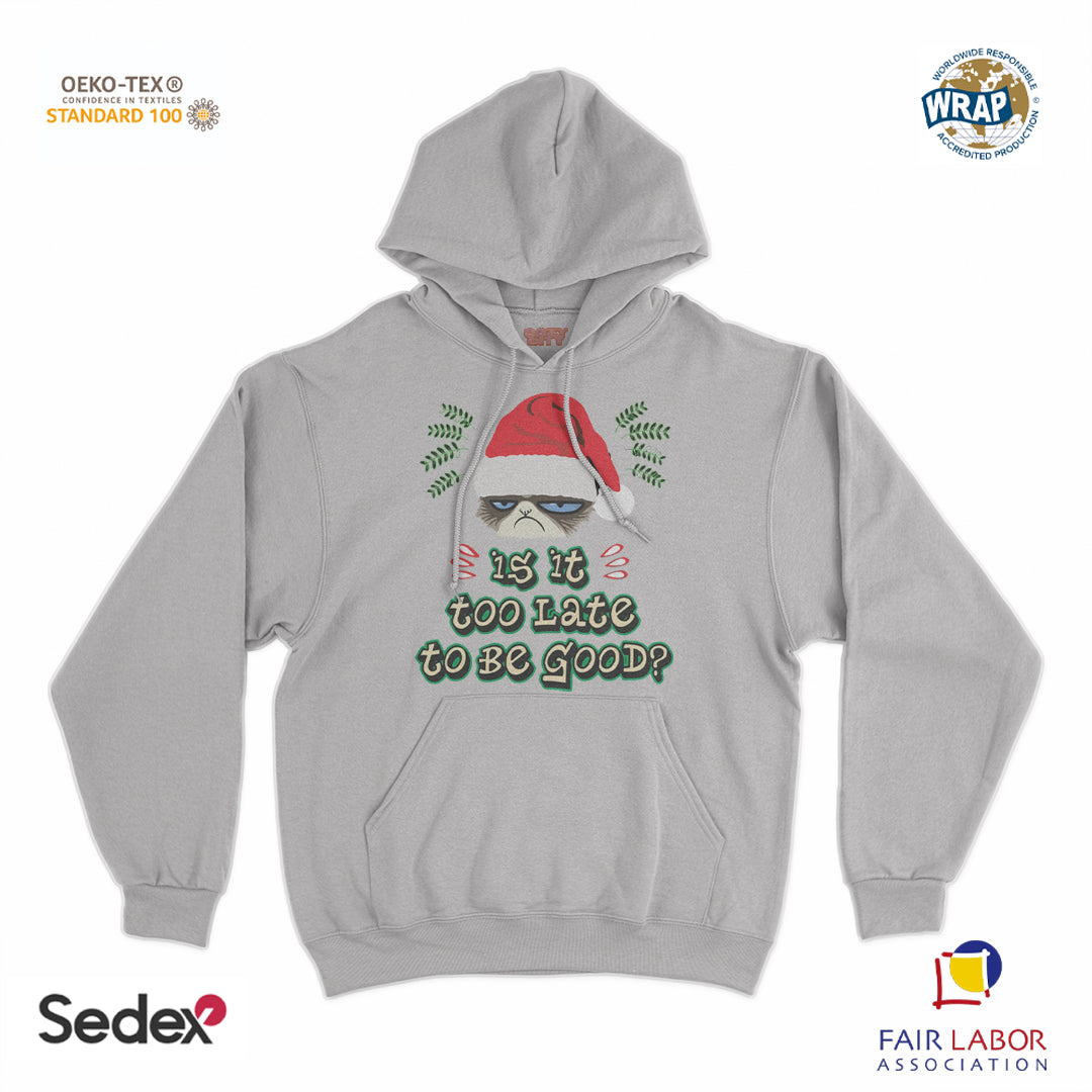 felpa_cappuccio cappuccio unisex- is it too late to be good