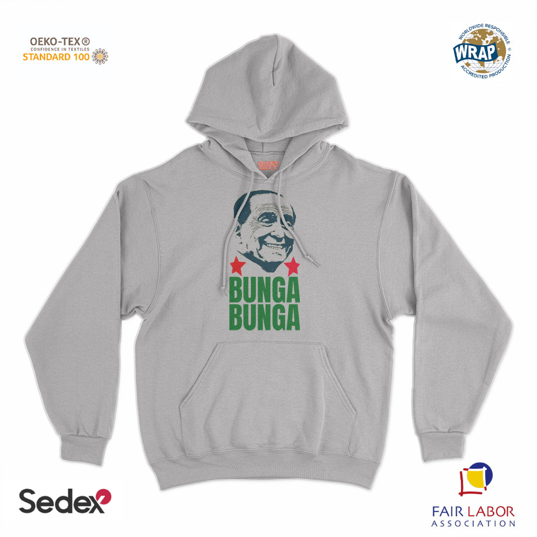 felpa_cappuccio cappuccio unisex- bunga bunga silvio