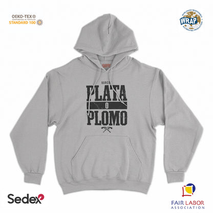 felpa_cappuccio cappuccio unisex- plata o plomo