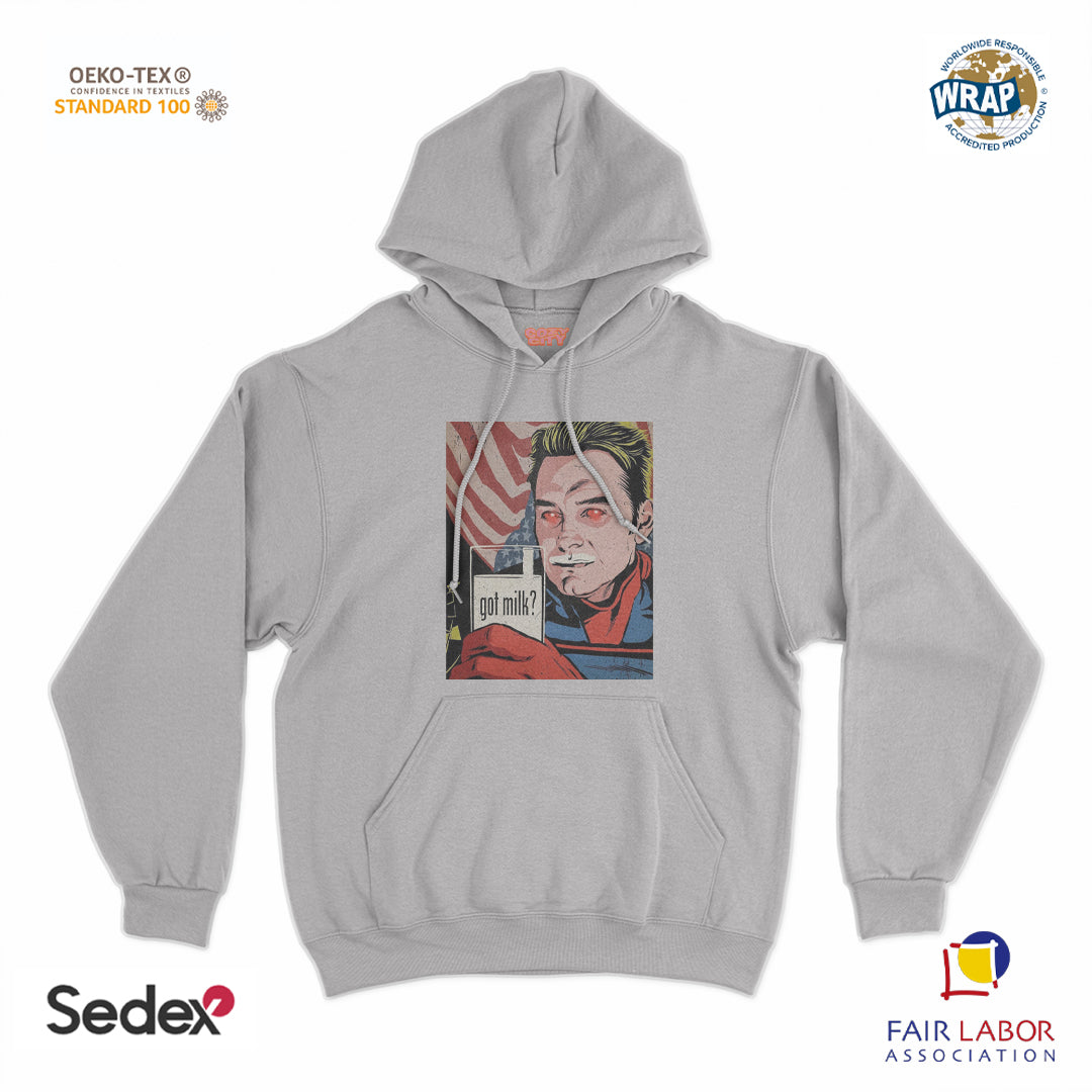 felpa_cappuccio cappuccio unisex- go milk eroe