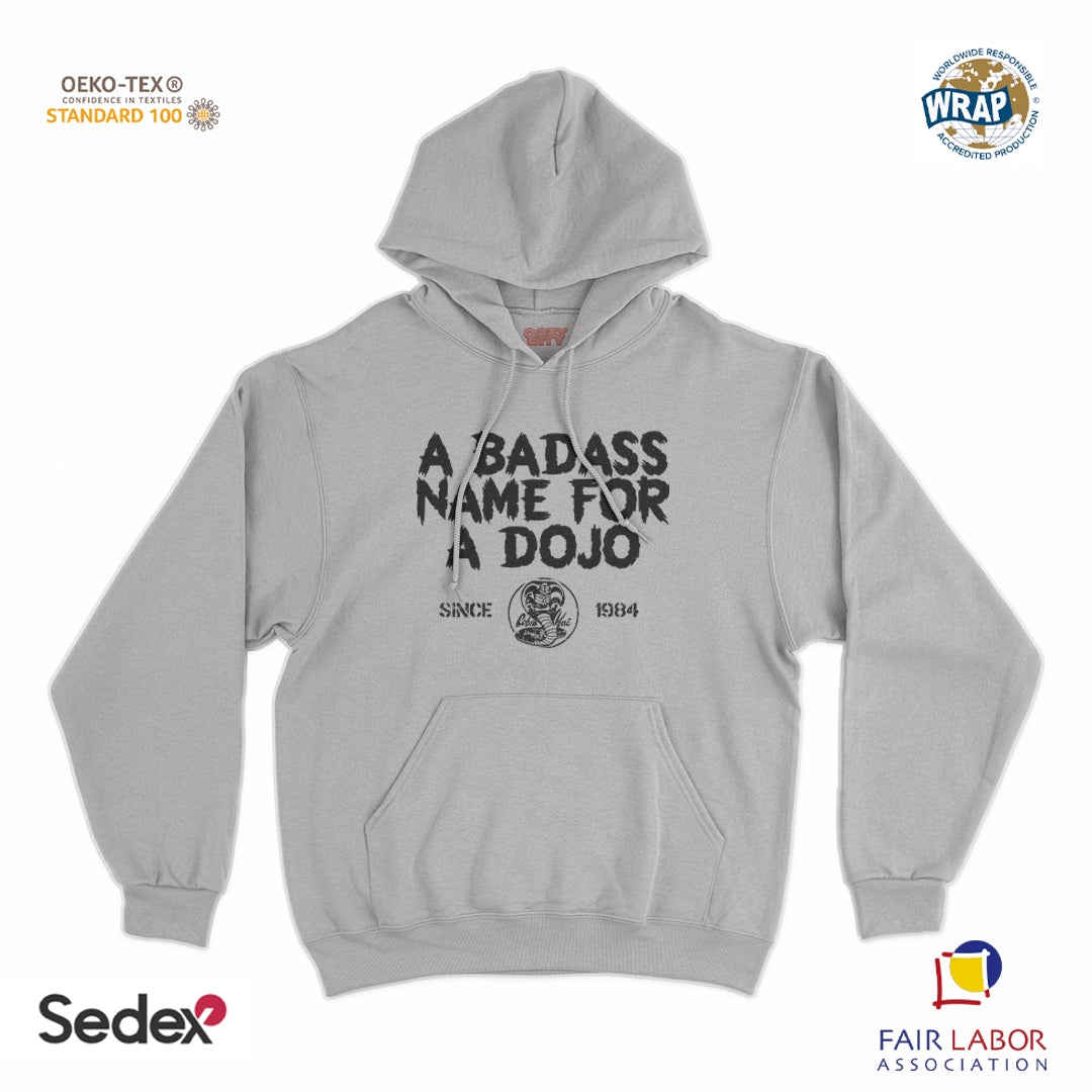 felpa_cappuccio cappuccio unisex- a bad ass name for a dojo