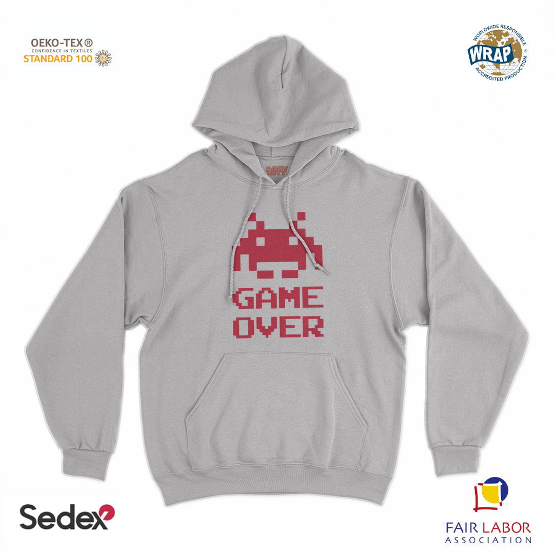 felpa_cappuccio cappuccio unisex- alien game over