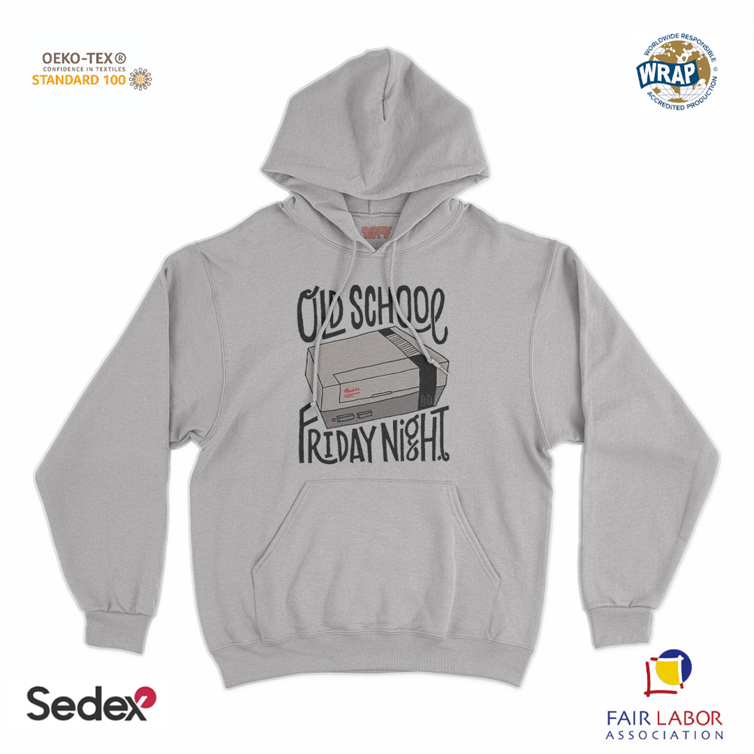 felpa_cappuccio cappuccio unisex- old school friday night