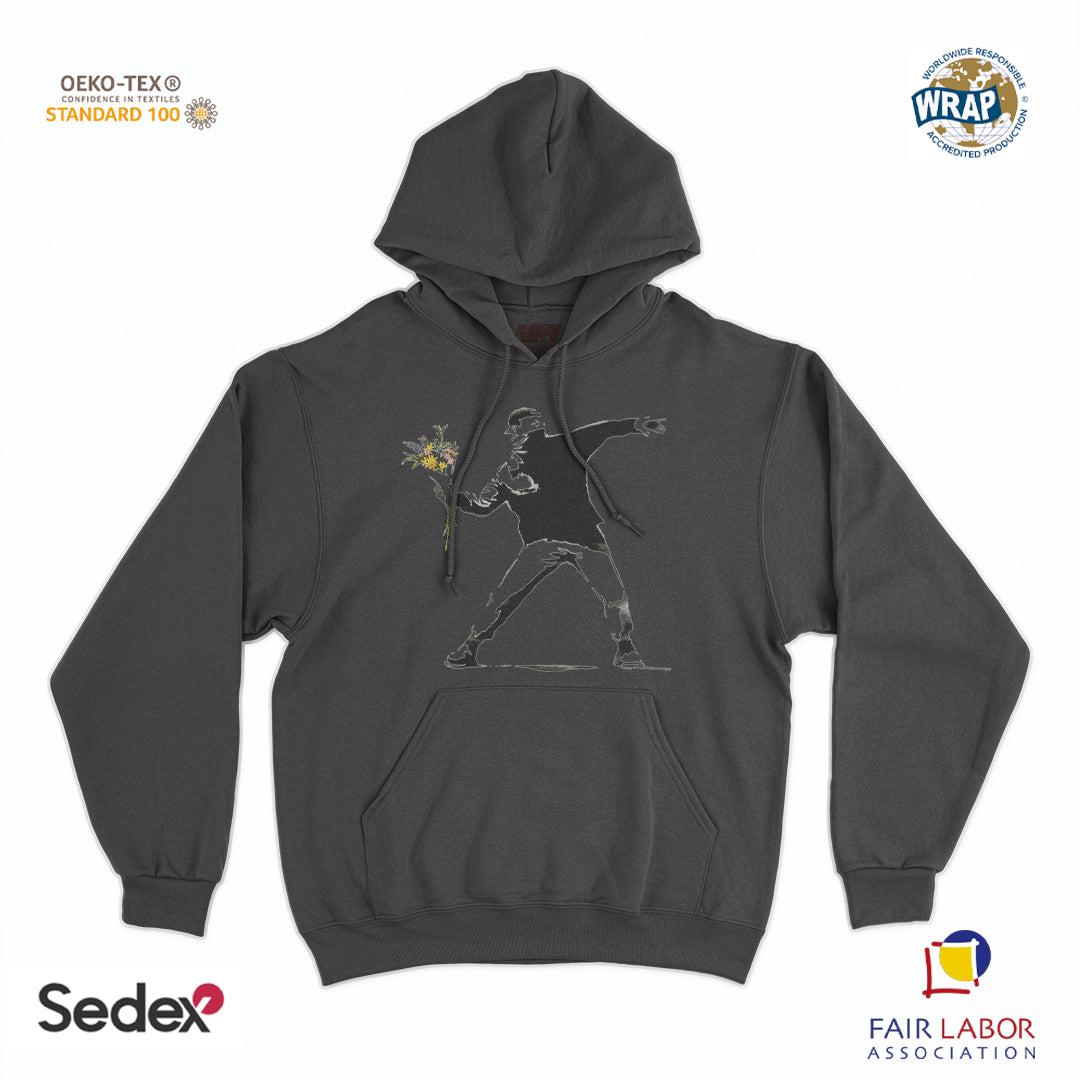 felpa_cappuccio cappuccio unisex- banksy lanciatore