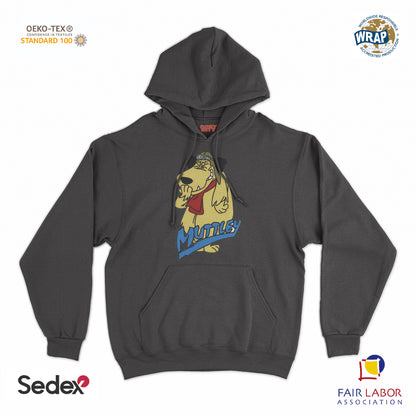 felpa cappuccio unisex- cane che ride