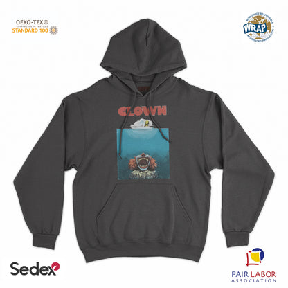 felpa_cappuccio cappuccio unisex- squalo clown