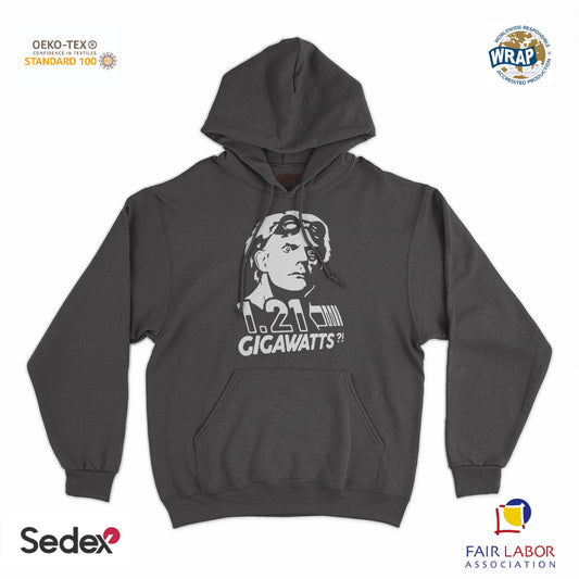 felpa_cappuccio cappuccio unisex- doc ritorno al futuro gigawatts