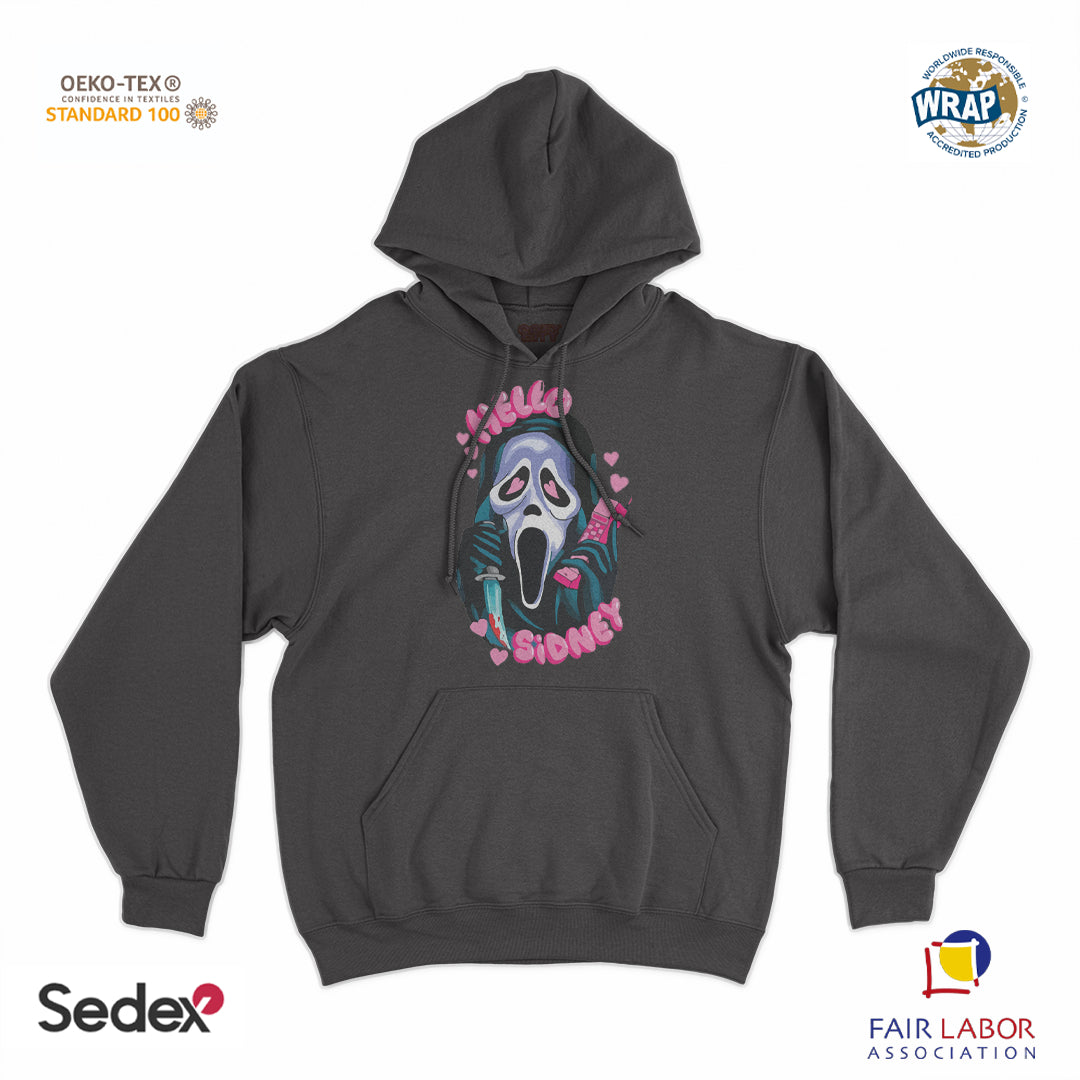 felpa_cappuccio cappuccio unisex- hello sidney love screem