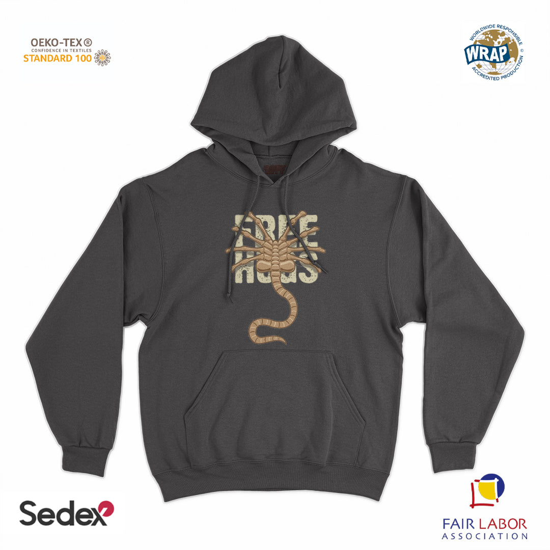 felpa_cappuccio cappuccio unisex- alien free hugs