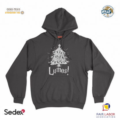 felpa_cappuccio cappuccio unisex- lumos albero di natale