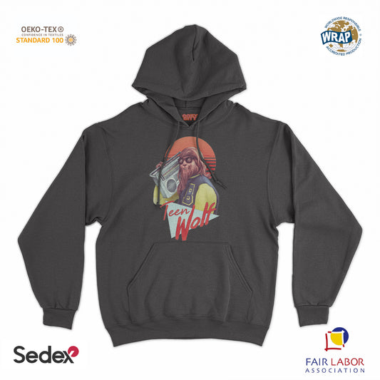 felpa_cappuccio cappuccio unisex- lupo teen