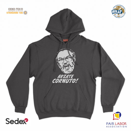 felpa_cappuccio cappuccio unisex- arzate cornuto arzate