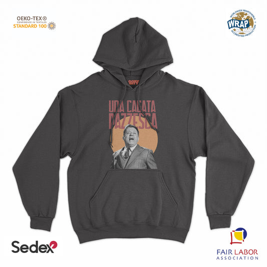 felpa_cappuccio cappuccio unisex- una cagata pazzesca
