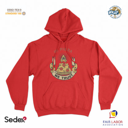 felpa_cappuccio cappuccio unisex- in pizza we trust illuminati