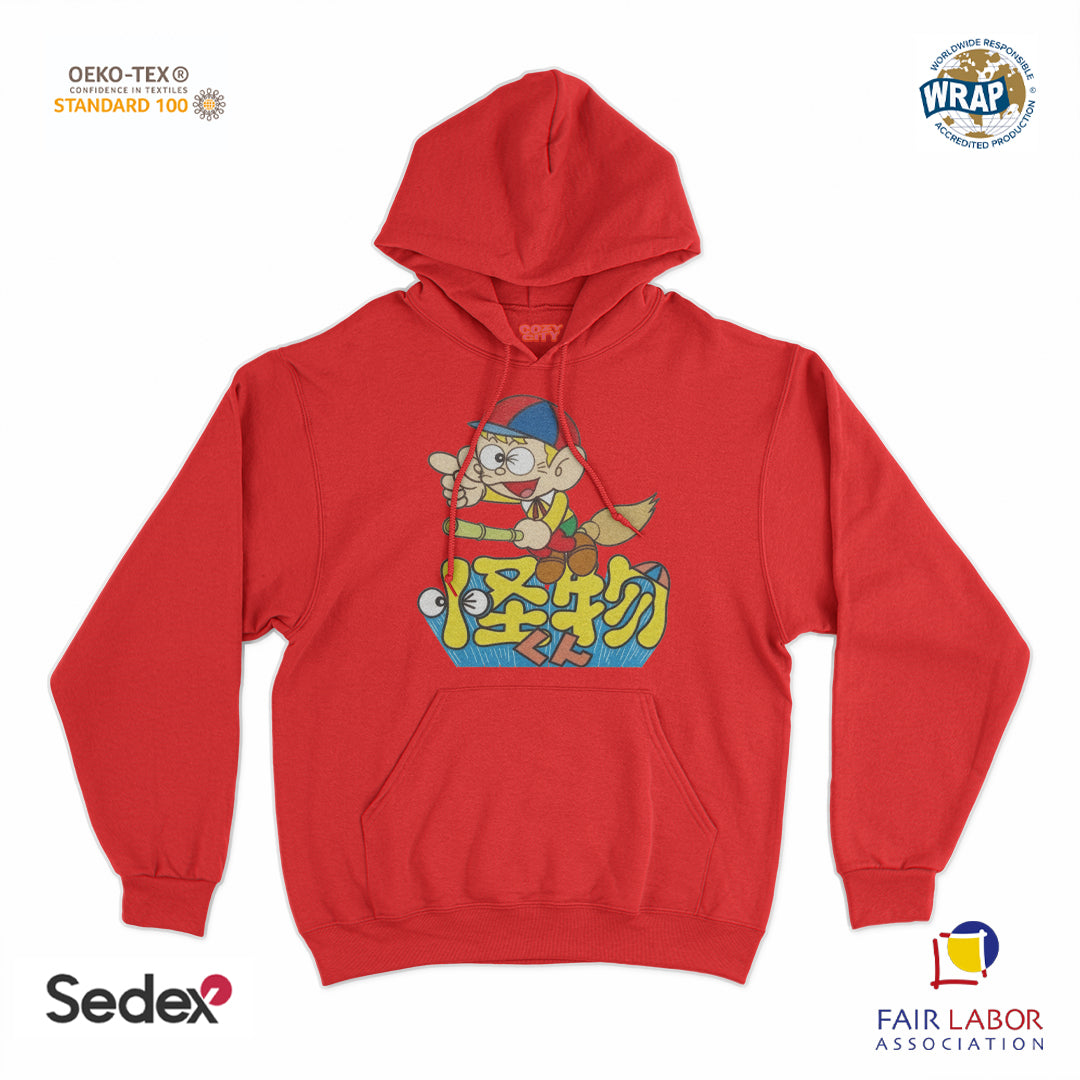 felpa_cappuccio cappuccio unisex- principe dei mostri giapponese