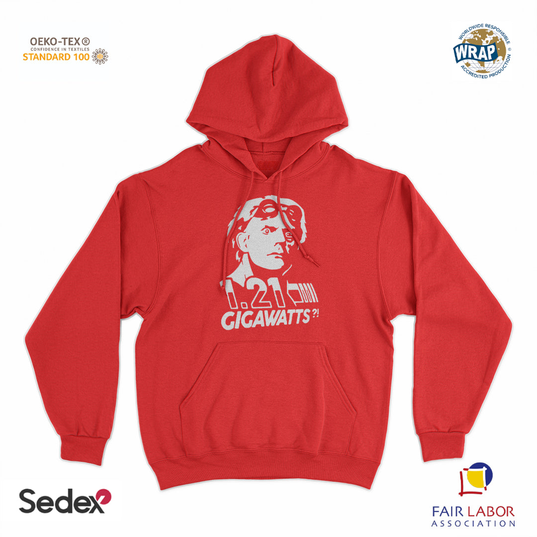 felpa_cappuccio cappuccio unisex- doc ritorno al futuro gigawatts