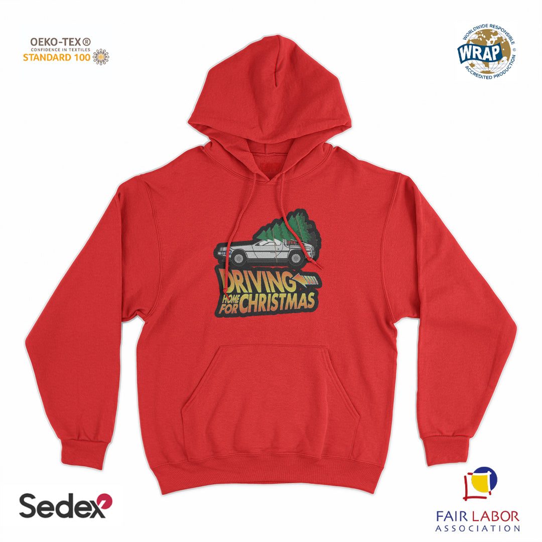 felpa_cappuccio cappuccio unisex- driving home for christmas natale