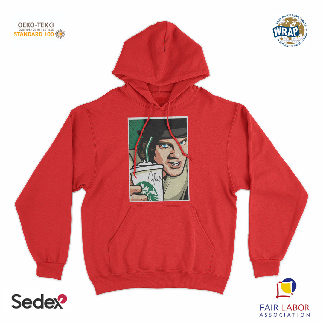 felpa_cappuccio cappuccio unisex- arancia mec