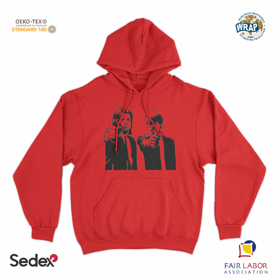 felpa_cappuccio cappuccio unisex- pulp fiction sagoma