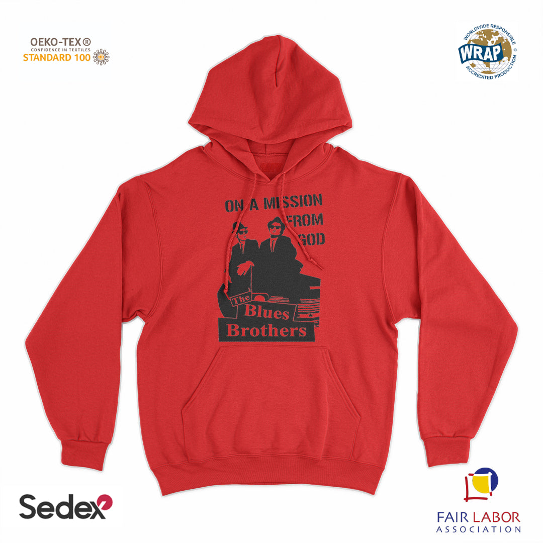 felpa_cappuccio cappuccio unisex- brothers on a mission from god