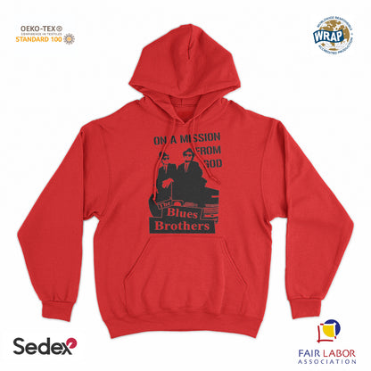 felpa_cappuccio cappuccio unisex- brothers on a mission from god