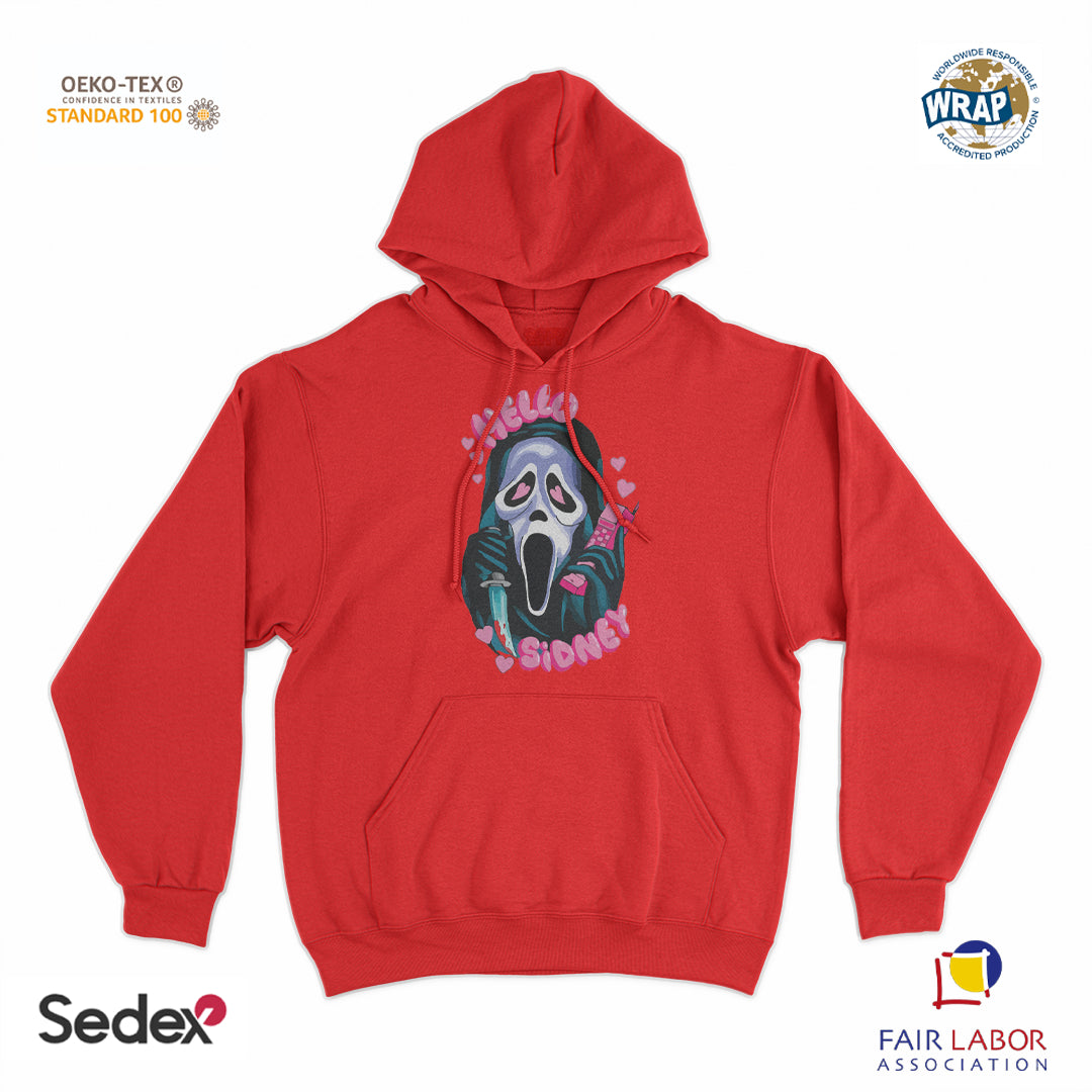 felpa_cappuccio cappuccio unisex- hello sidney love screem