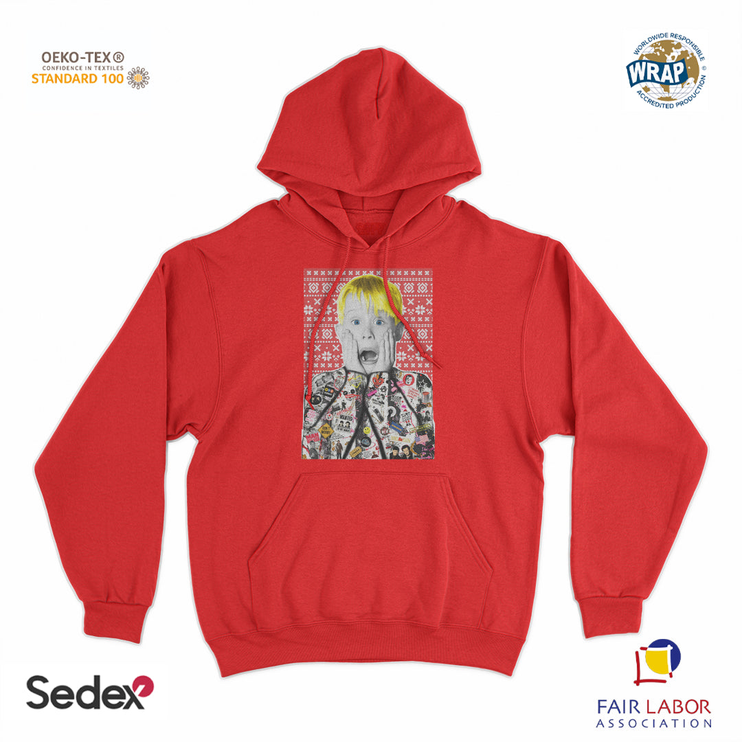 felpa_cappuccio cappuccio unisex- kevin mamma ho perso aereo