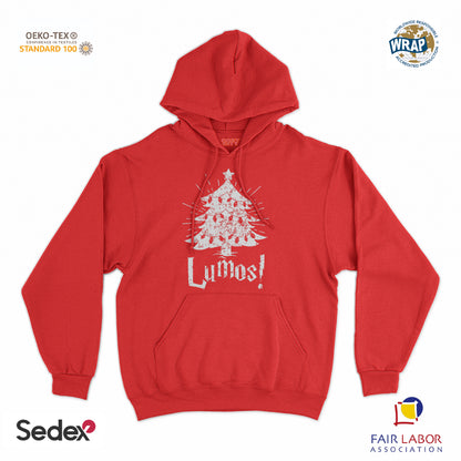 felpa_cappuccio cappuccio unisex- lumos albero di natale