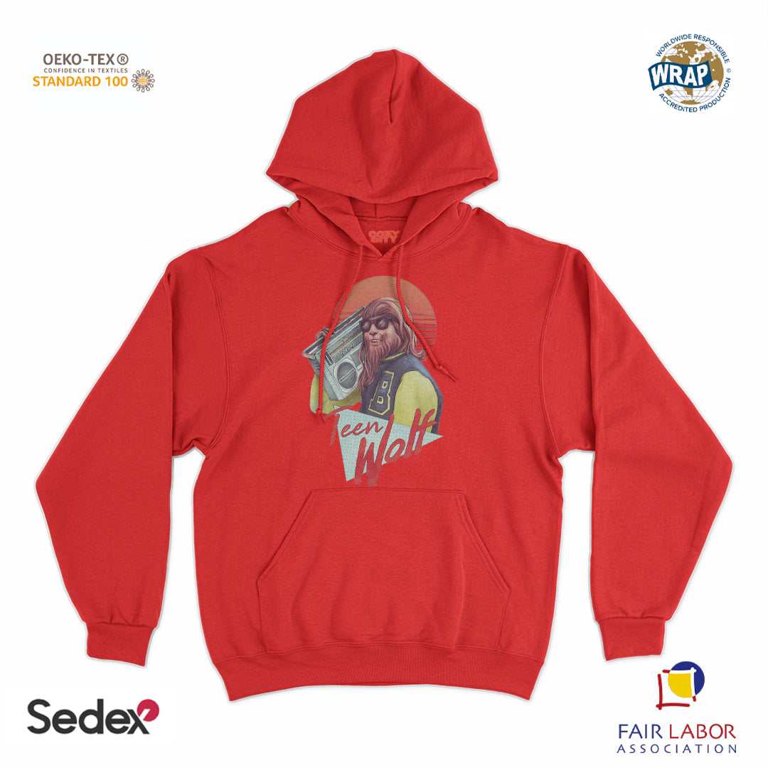 felpa_cappuccio cappuccio unisex- lupo teen