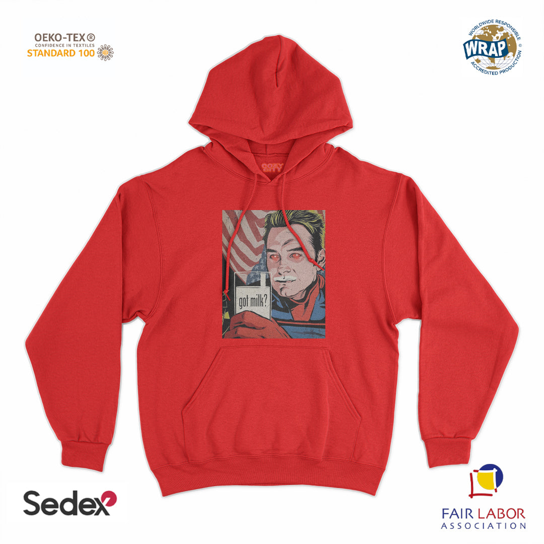 felpa_cappuccio cappuccio unisex- go milk eroe