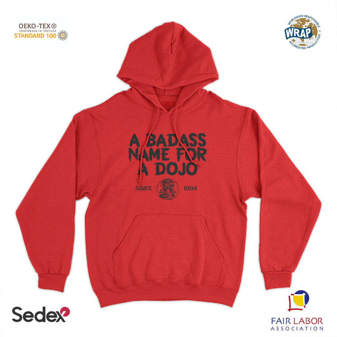 felpa_cappuccio cappuccio unisex- a bad ass name for a dojo