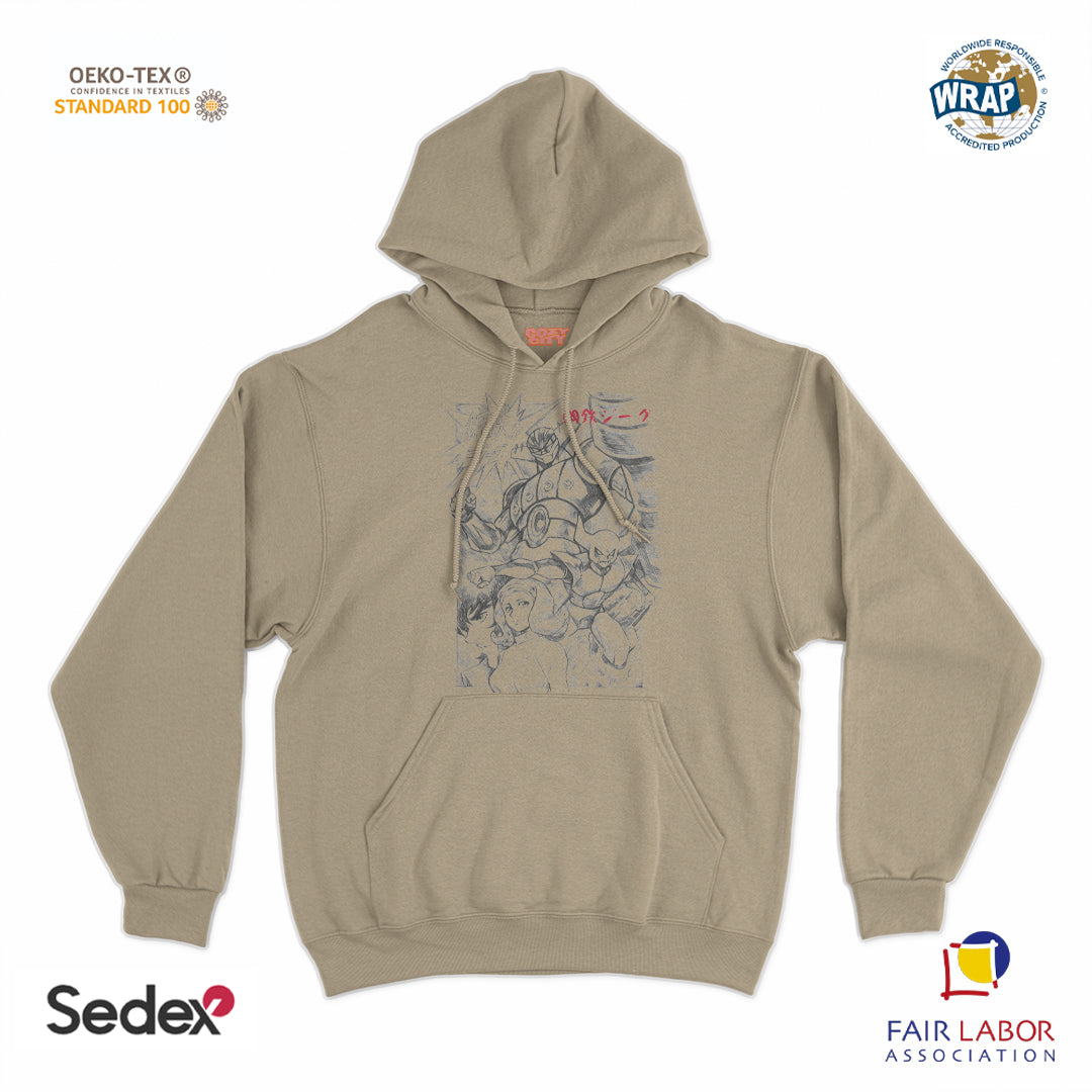 felpa_cappuccio cappuccio unisex- robottone acciaio